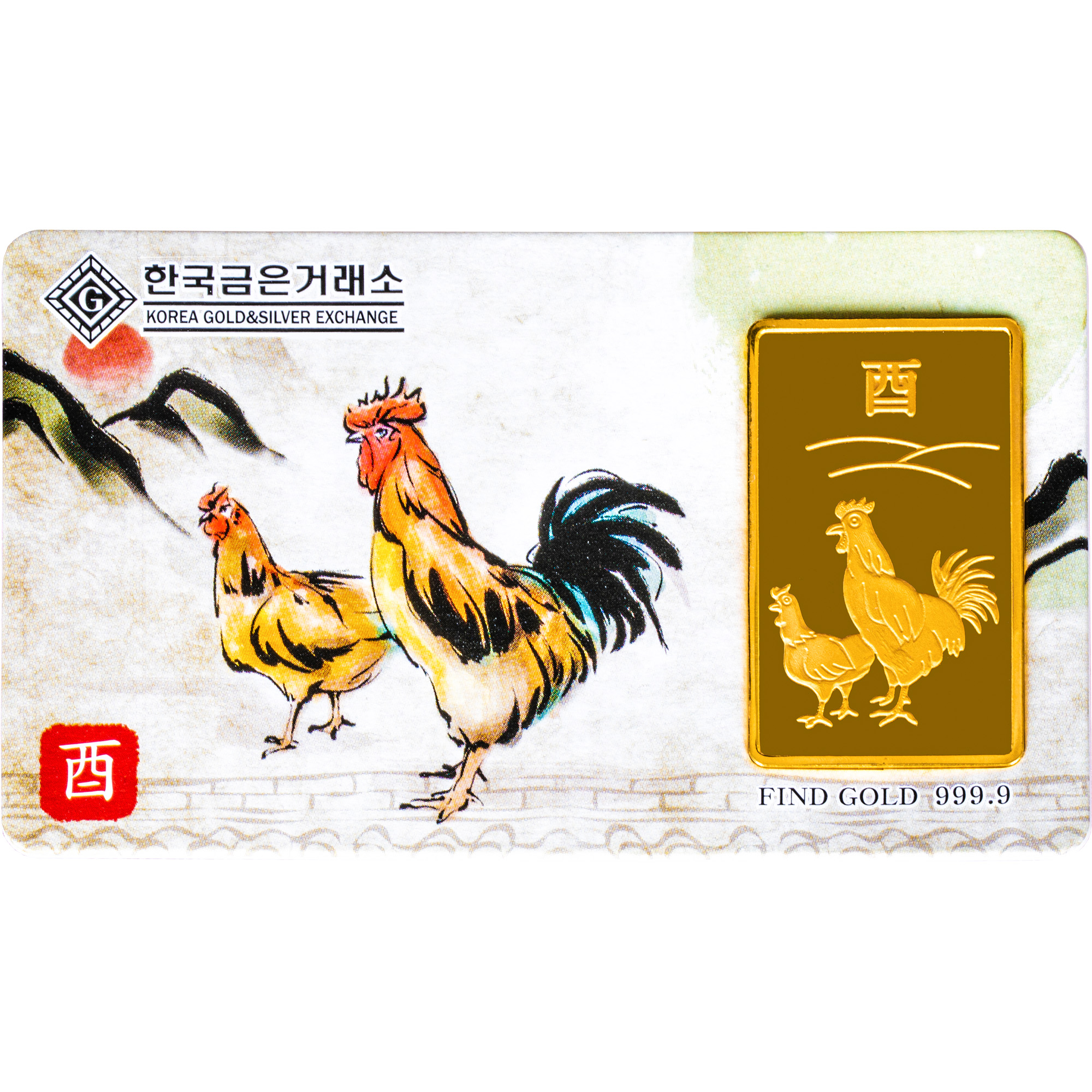 24K 닭띠 카드형 골드바(37.5g)